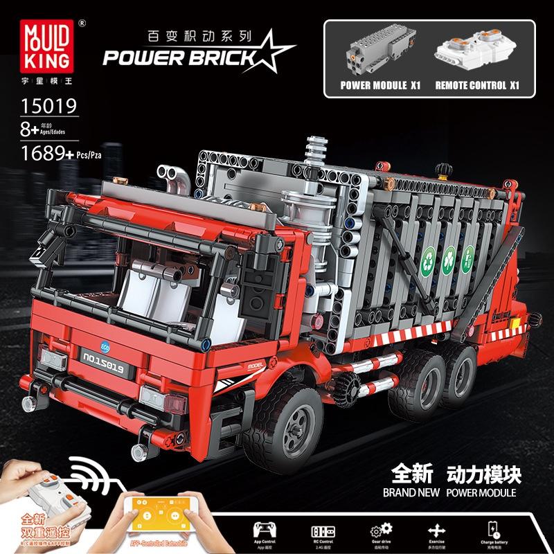 Mould King 15019 RC Garbage Truck with 1689 pieces 1 - LEPIN Germany