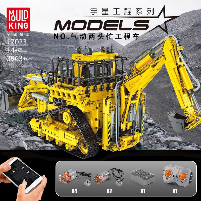 Mould King 17023 RC Pneumatic Bulldozer with 3963 pieces 6 - LEPIN Germany