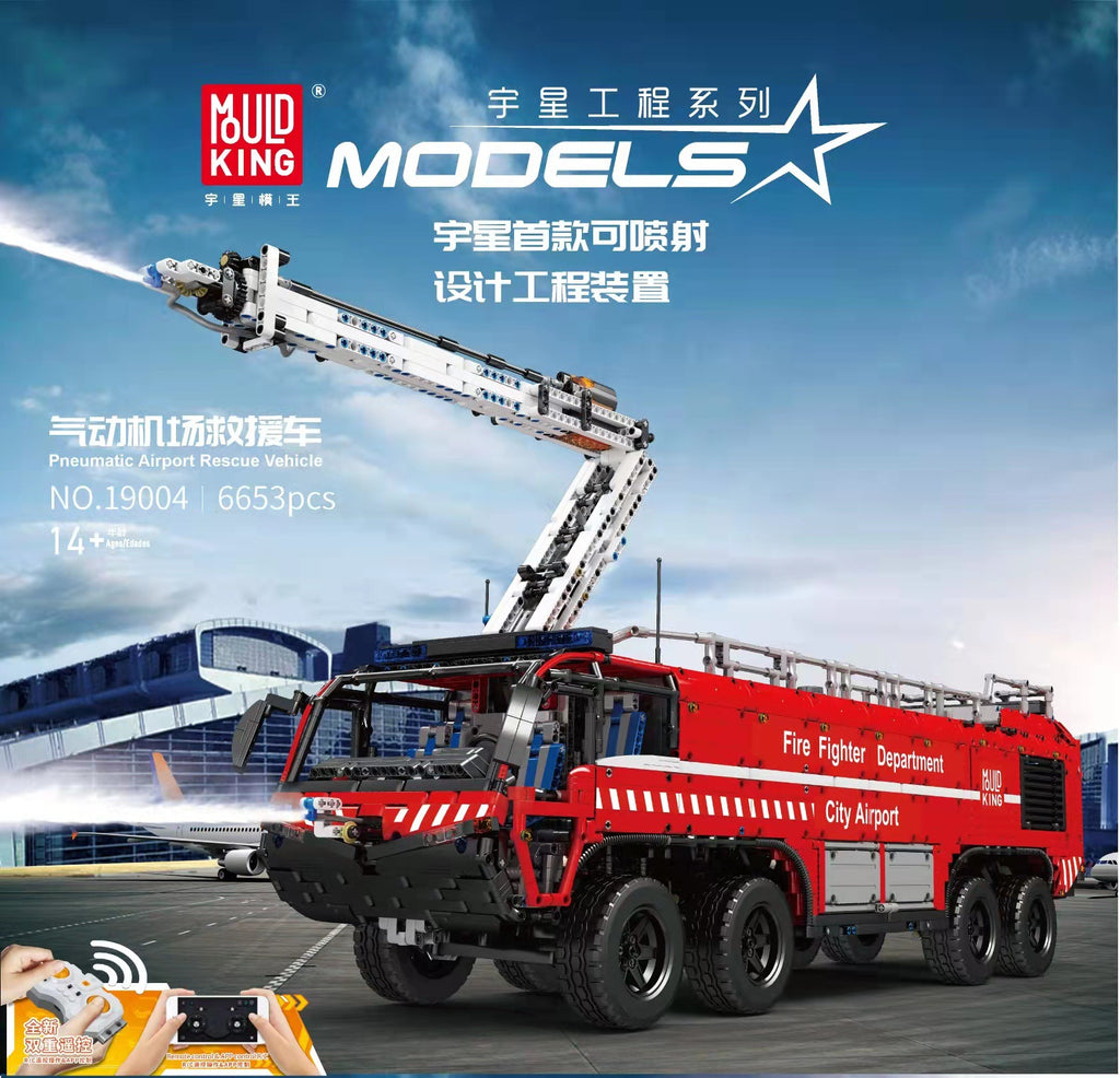 Mould King 19004 RC Pneumatic Airport Rescue Vehicle with 6653 pieces 1 - LEPIN Germany