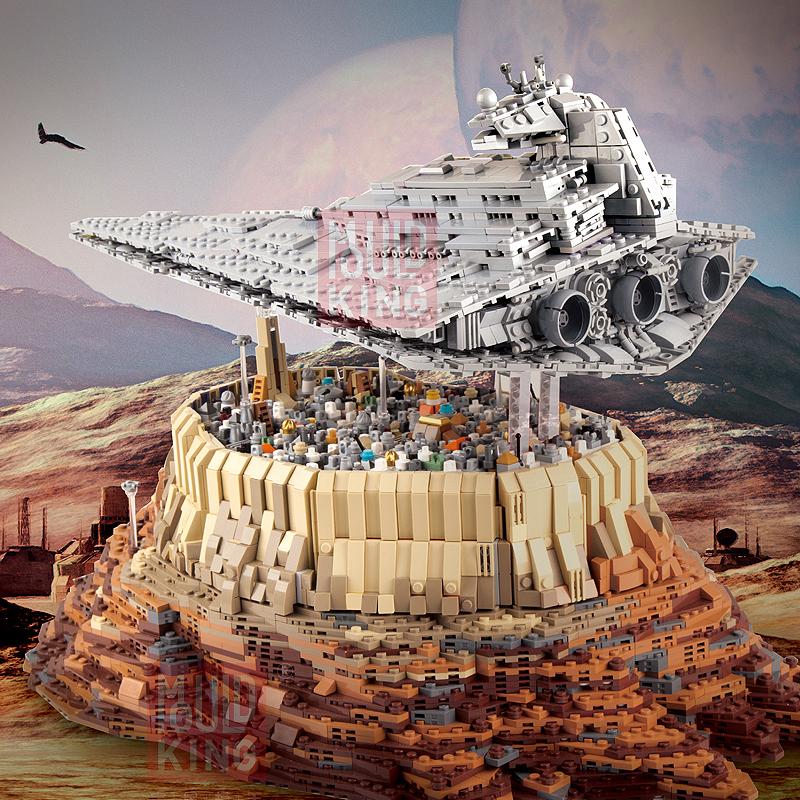 Mould King 21007 The Empire over Jedha City Compatible LepinBlocks MOC 18916 Building Bricks Educational Toy 1 - LEPIN Germany
