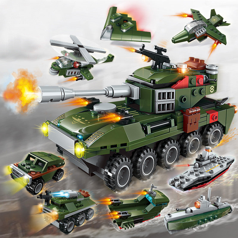 Qman 1803 Armored car 8 in 1 with 361 pieces 1 - LEPIN Germany