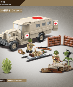 QuanGuan 100112 Soviet Army Gaz 552 Ambulance with 334 pieces 5 - LEPIN Germany