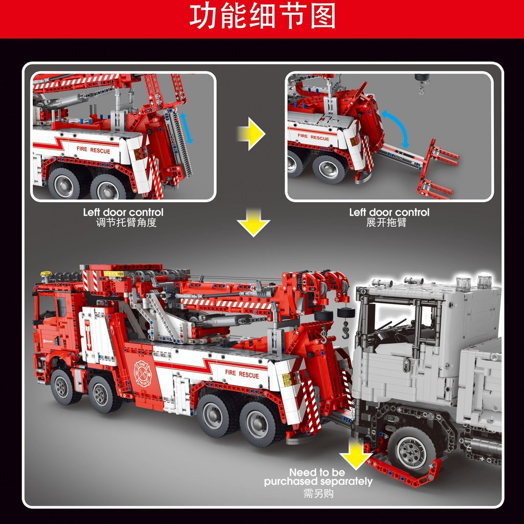TGL T4007 RC Fire Truck with 5030 pieces 3 - LEPIN Germany