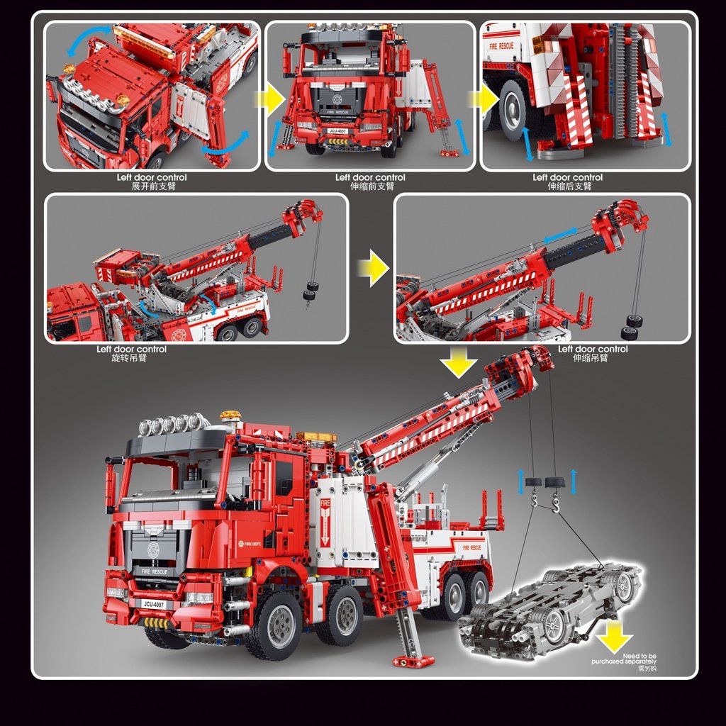 TGL T4007 RC Fire Truck with 5030 pieces 4 - LEPIN Germany