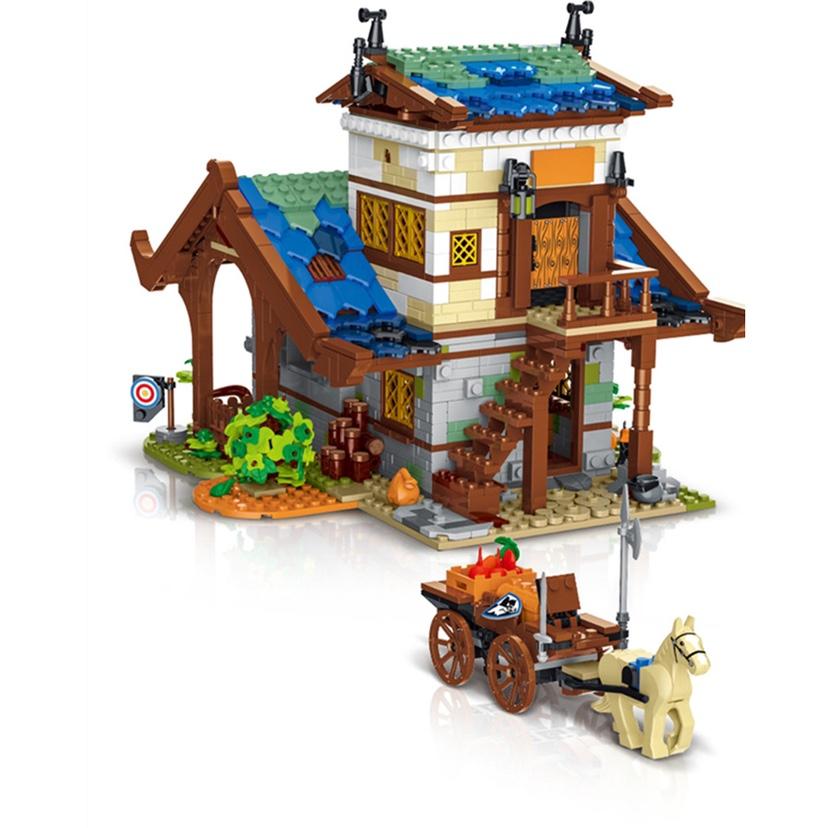 URGE 50102 Medievaltown Barn with 1724 pieces 9 - LEPIN Germany