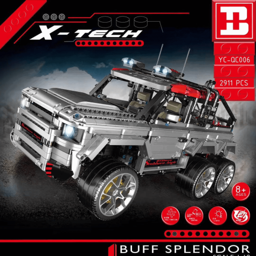 builo qc006 land rover defender pick up 6 wheels flying huntsman kahn design 5526 - LEPIN Germany