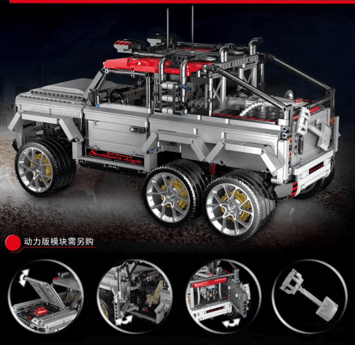 builo qc006 land rover defender pick up 6 wheels flying huntsman kahn design 6008 - LEPIN Germany