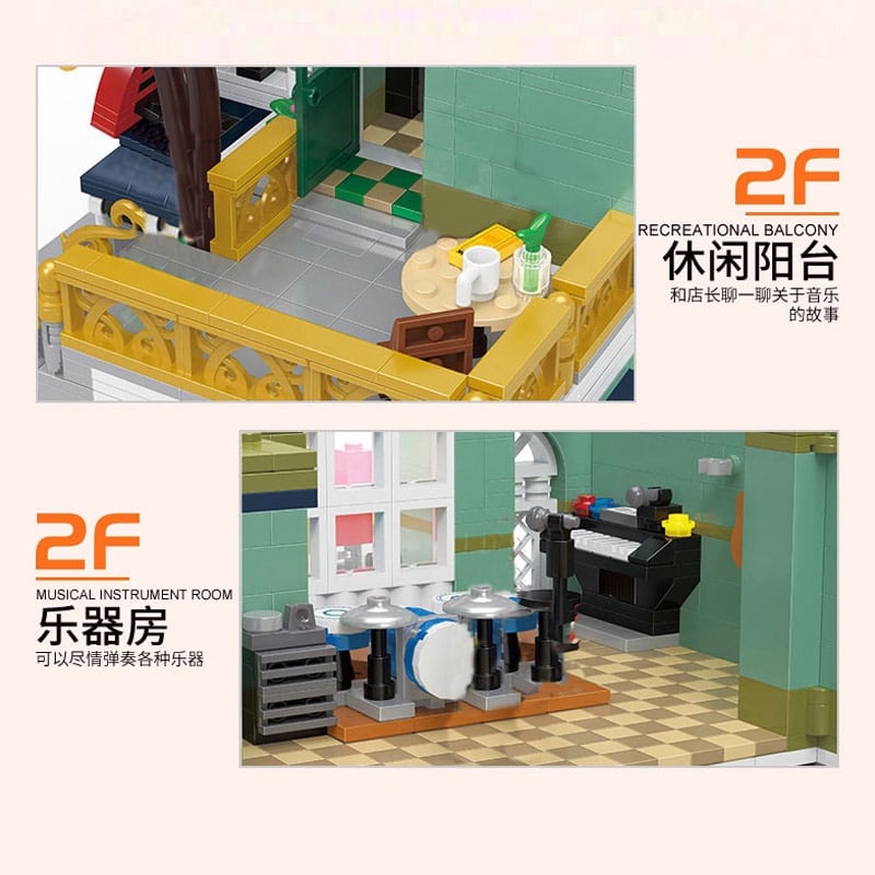 builo yc 20008 city street view musical instrument store 5457 - LEPIN Germany