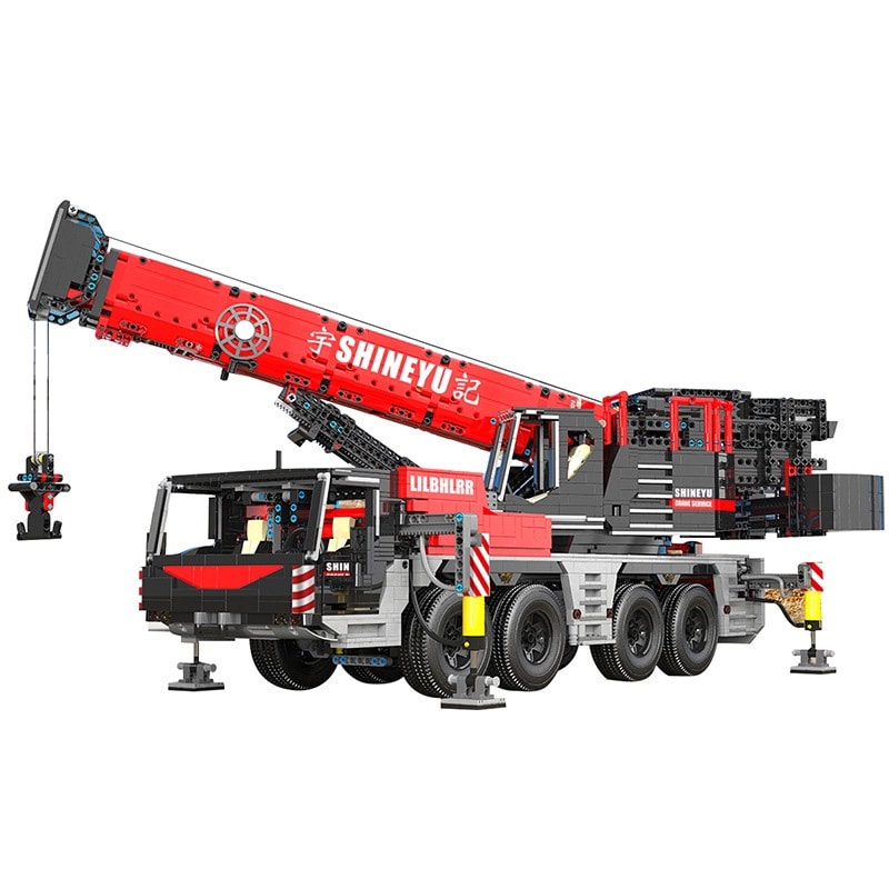 builo yc 22003 yuji workshop remote control big mobile crane heavy crane 117 3667 - LEPIN Germany