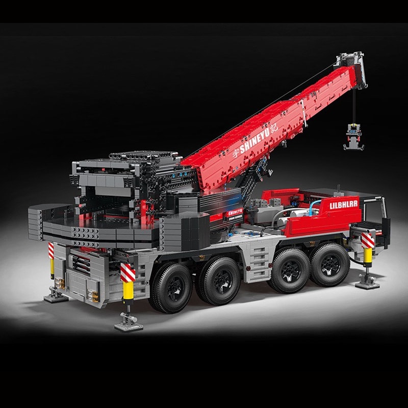 builo yc 22003 yuji workshop remote control big mobile crane heavy crane 117 7384 - LEPIN Germany
