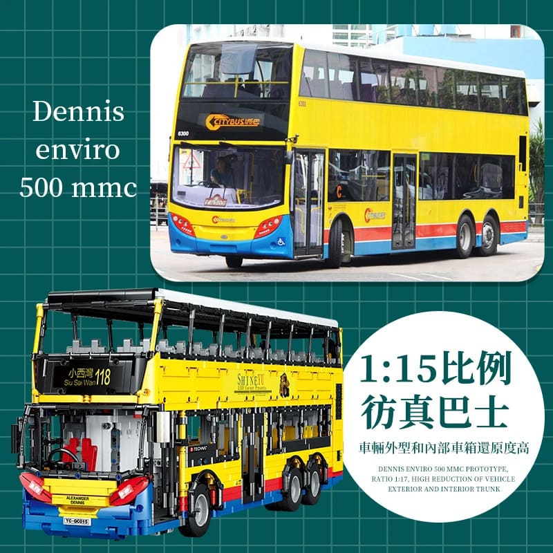 builo yc qc015 transbus enviro 500 mark i city double decker bus 6129 - LEPIN Germany