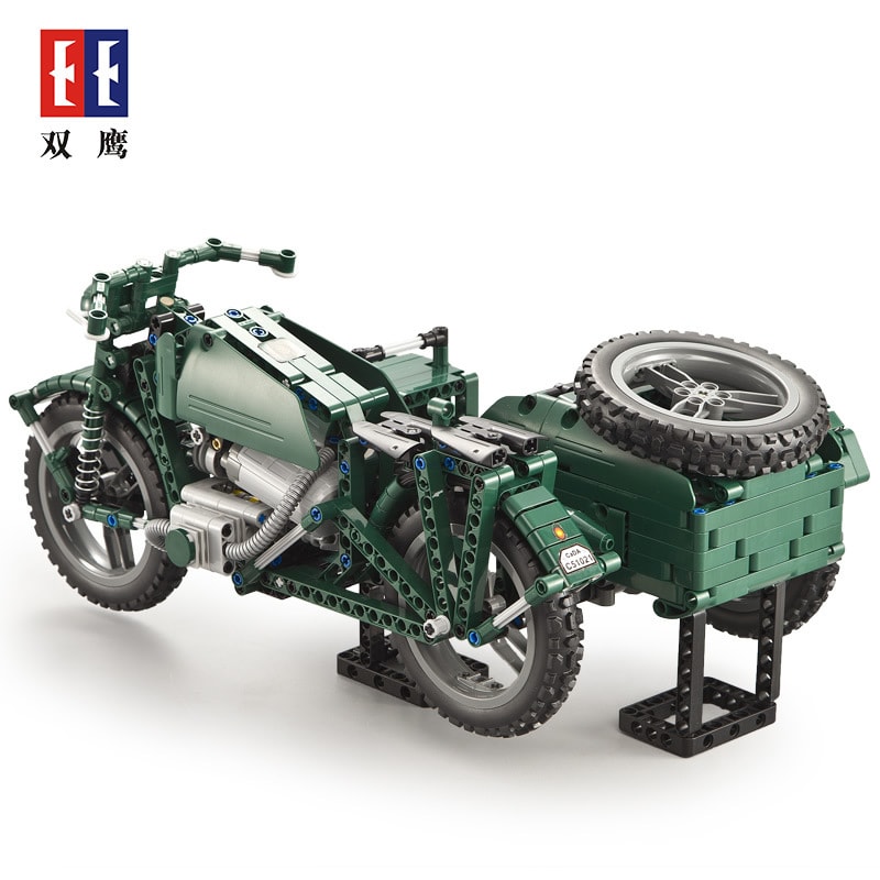 cada c51021 world war ii military three wheeled motorcycle 7717 - LEPIN Germany