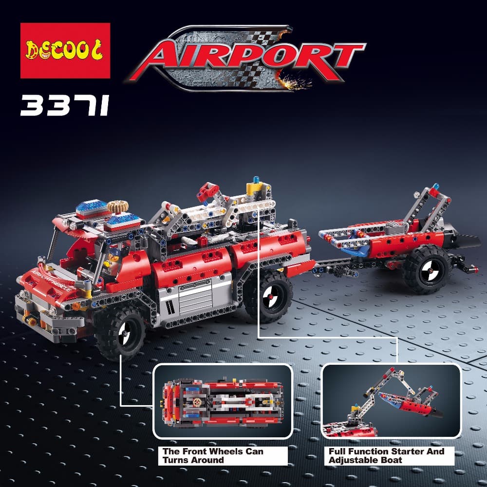 decool 3371 airport rescue vehicle 42068 3199 - LEPIN Germany