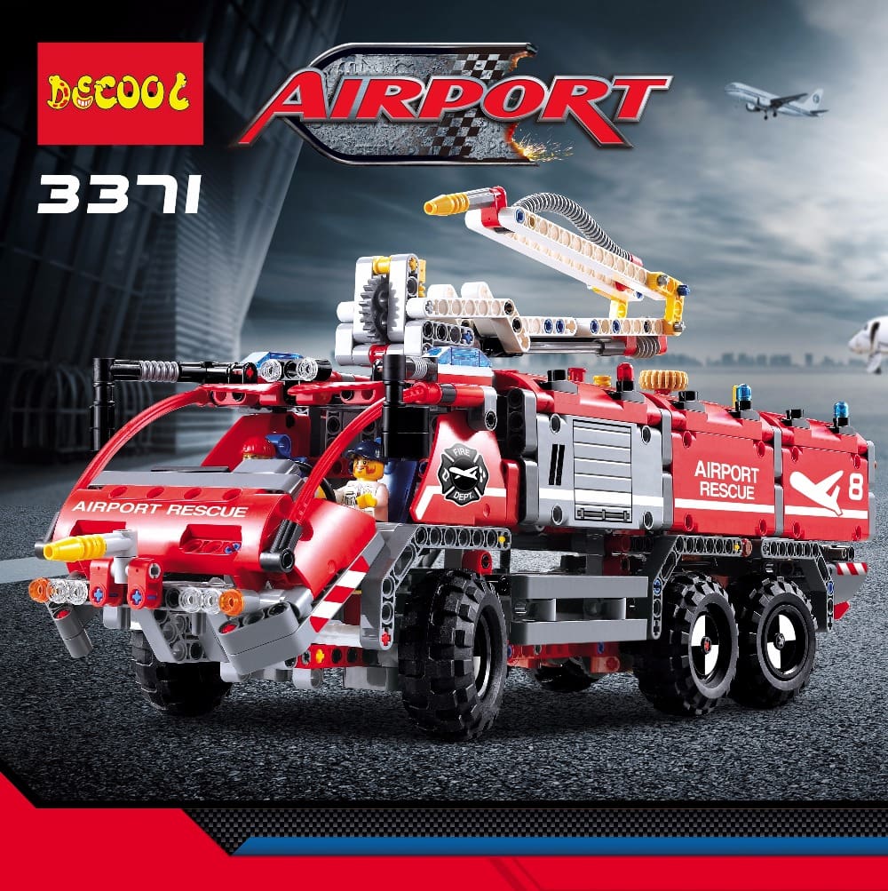 decool 3371 airport rescue vehicle 42068 3639 - LEPIN Germany