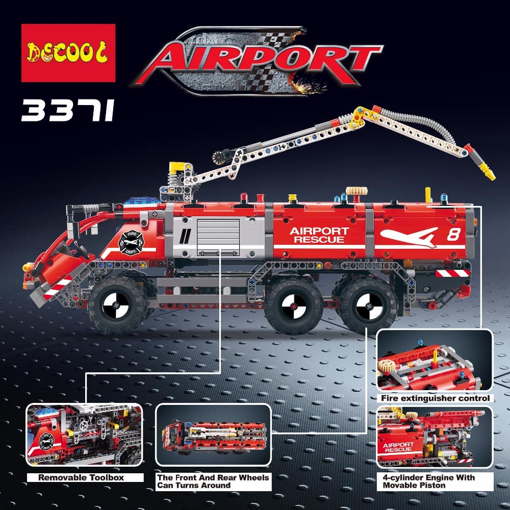 decool 3371 airport rescue vehicle 42068 4034 - LEPIN Germany