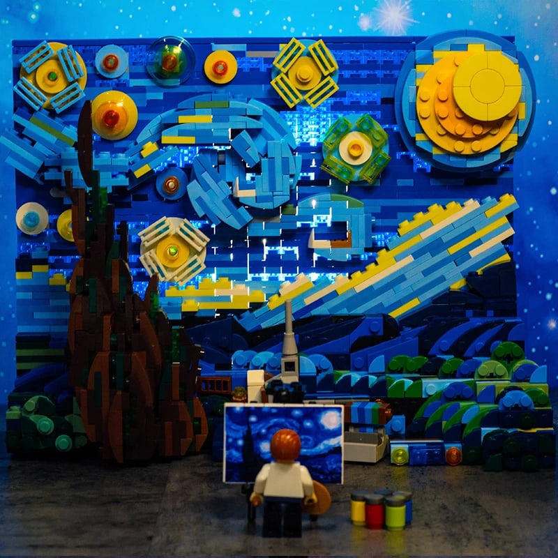 dk 3001 vincent van gogh the starry night 6488 - LEPIN Germany