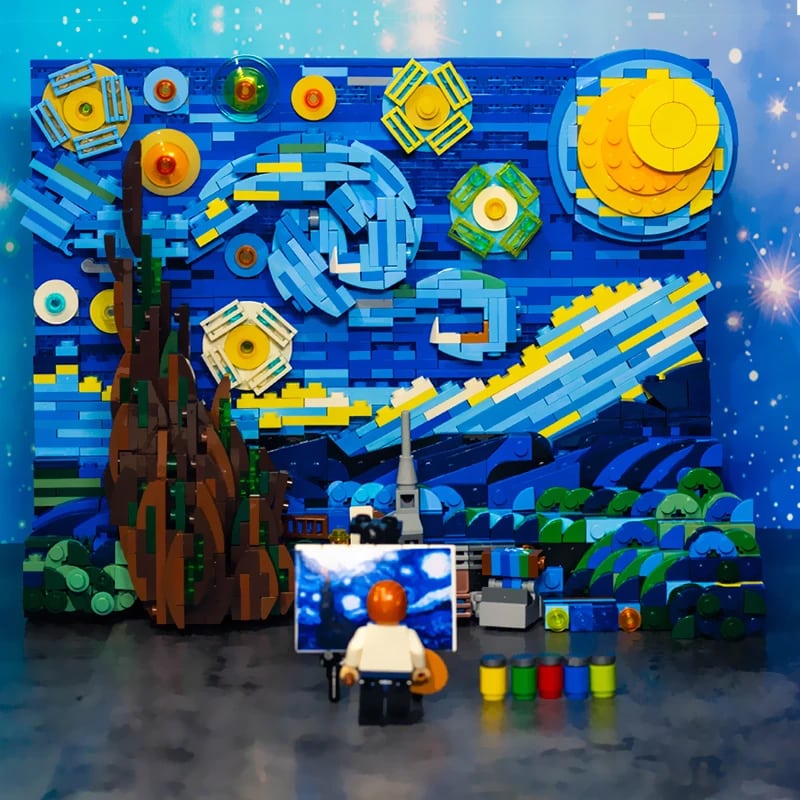 dk 3001 vincent van gogh the starry night 7365 - LEPIN Germany
