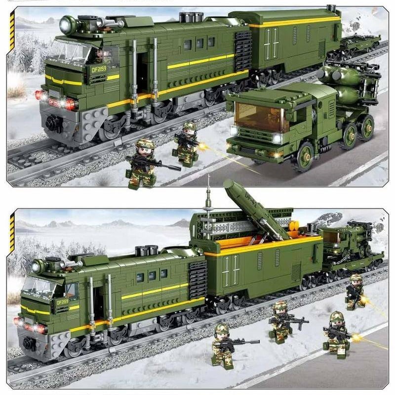 kazi ky98252 military train df 41 intercontinental ballistic missile train 7210 - LEPIN Germany