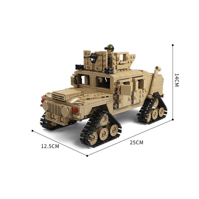 kazi ky 10000 m1a2 abrams mbt and hummer 2 in 1 3971 - LEPIN Germany