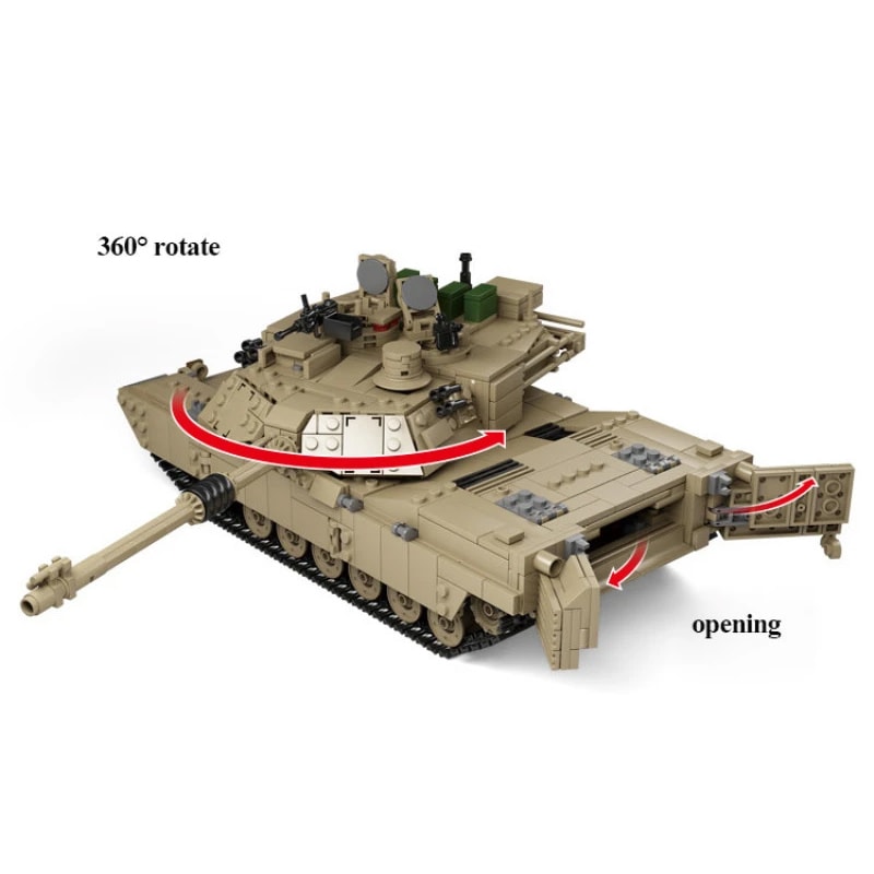 kazi ky 10000 m1a2 abrams mbt and hummer 2 in 1 8356 - LEPIN Germany