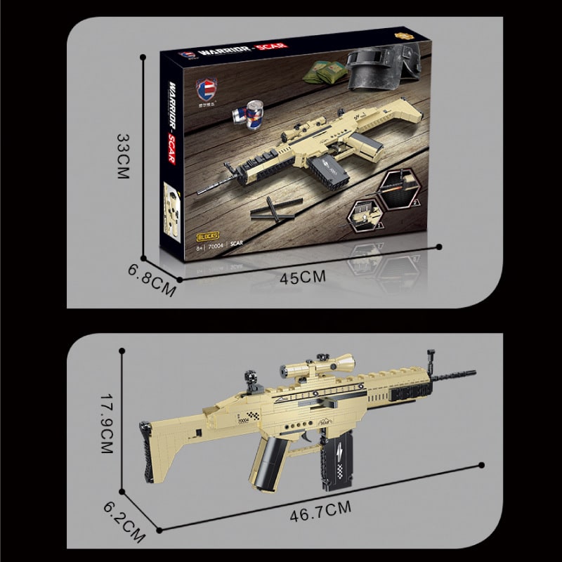 lej 70004 scar assault rifle 3066 - LEPIN Germany