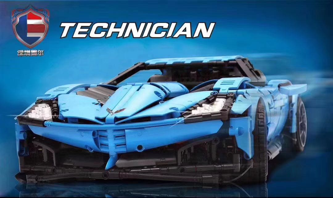 lej 904 moc 31189 chevrolet corvette c8 rapid blue grand sport 2020 18 2877 - LEPIN Germany