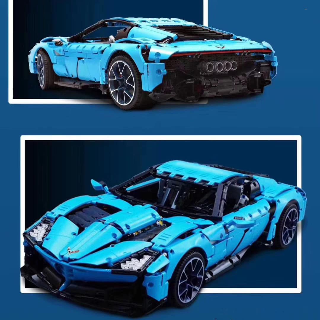 lej 904 moc 31189 chevrolet corvette c8 rapid blue grand sport 2020 18 3222 - LEPIN Germany