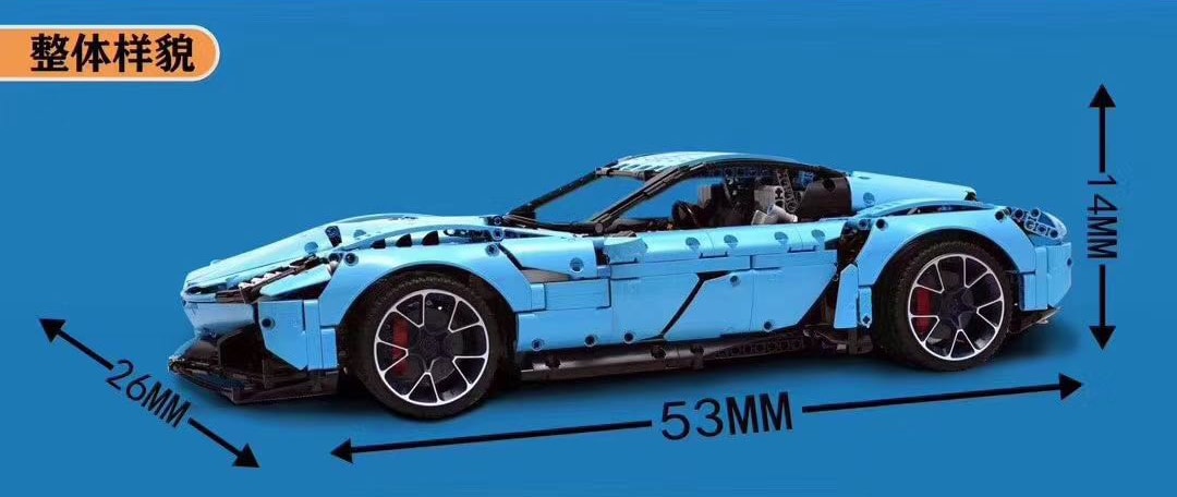 lej 904 moc 31189 chevrolet corvette c8 rapid blue grand sport 2020 18 6835 - LEPIN Germany