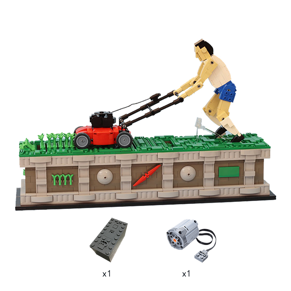 moc 10820 lawn mower man with 1464 pieces - LEPIN Germany