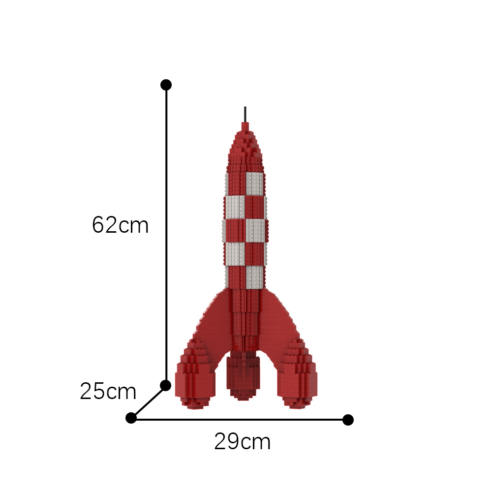moc 14576 tintin rocket with 1525 pieces 1 - LEPIN Germany