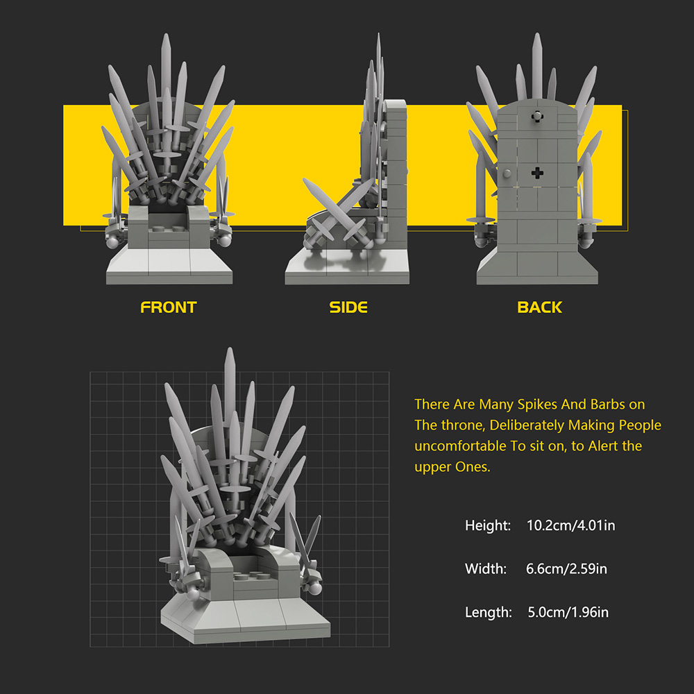 moc 18100 the iron throne with 86 pieces 2 - LEPIN Germany