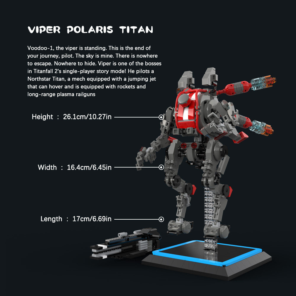 moc 32708 titanfall 2 vipers northstar titan with 768 pieces 2 - LEPIN Germany