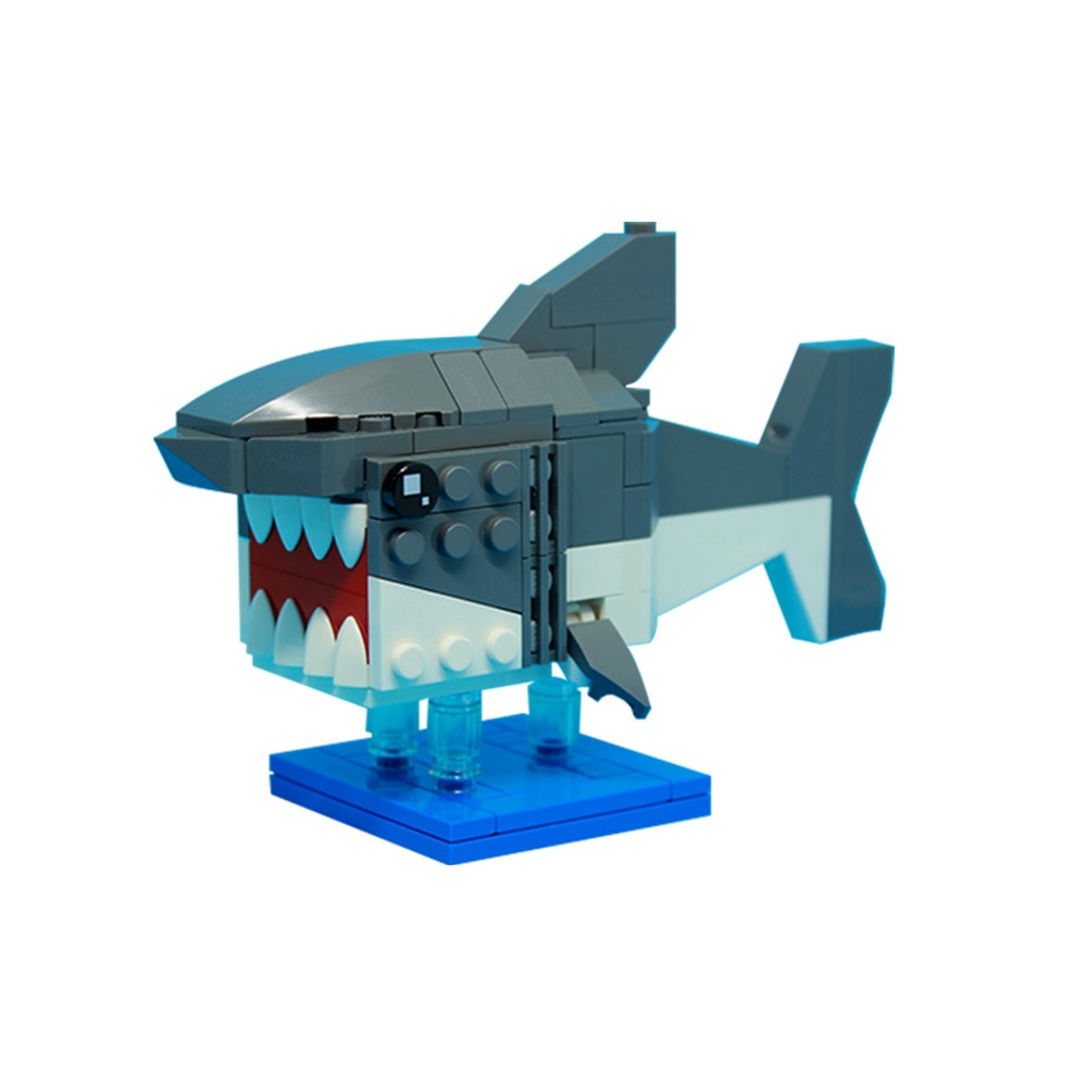 moc 33188 brickheadz shark creator by leewan moc factory 232654 - LEPIN Germany