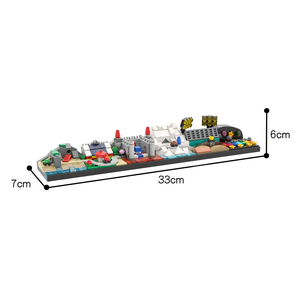 moc 37494 mario kart 64 skyline with 436 pieces 1 - LEPIN Germany
