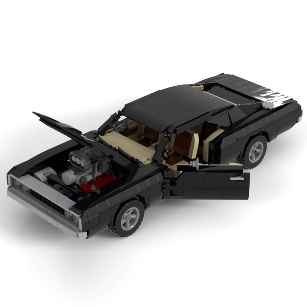 moc 38752 doms dodge charger with 1699 pieces 1 - LEPIN Germany