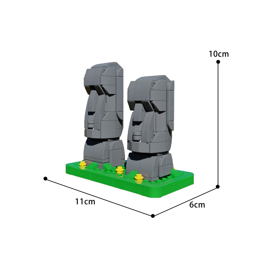 moc 40120 moai easter island statues creator by veyniac moc factory 221412 - LEPIN Germany