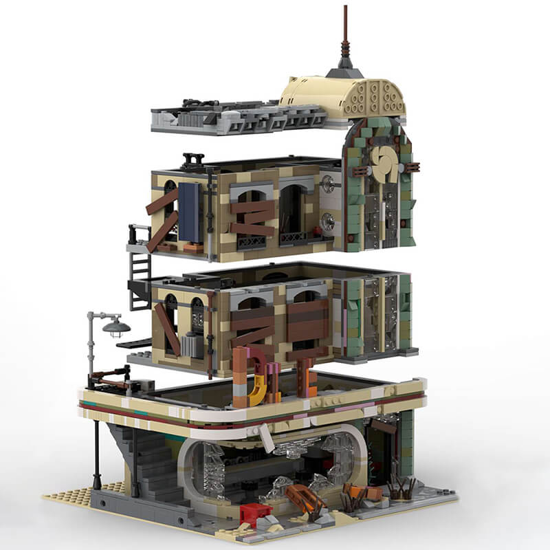 moc 40173 downtown diner apocalypse with 2438 pieces 1 - LEPIN Germany