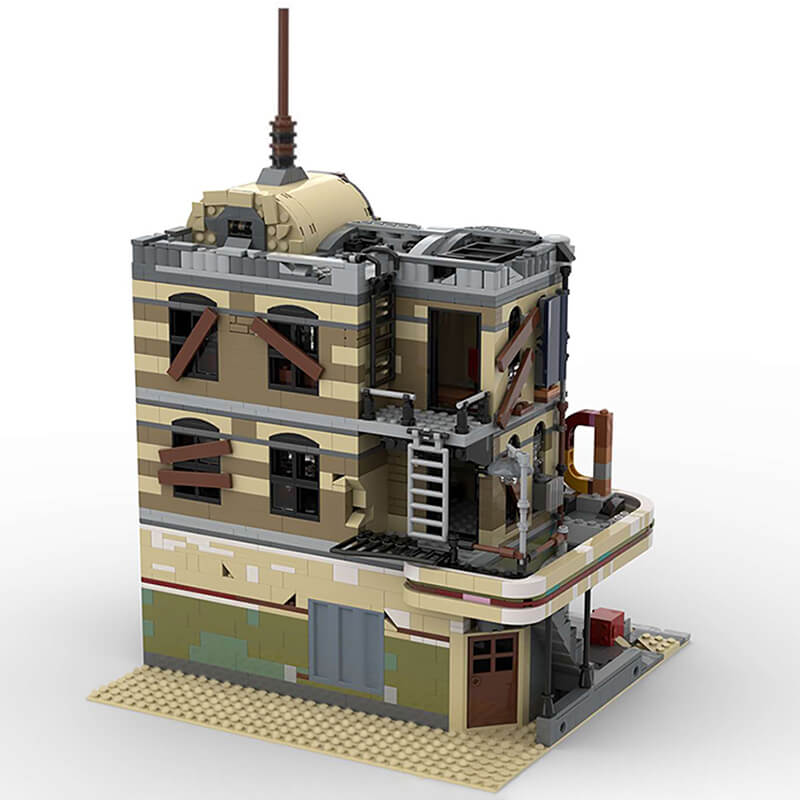 moc 40173 downtown diner apocalypse with 2438 pieces 2 - LEPIN Germany