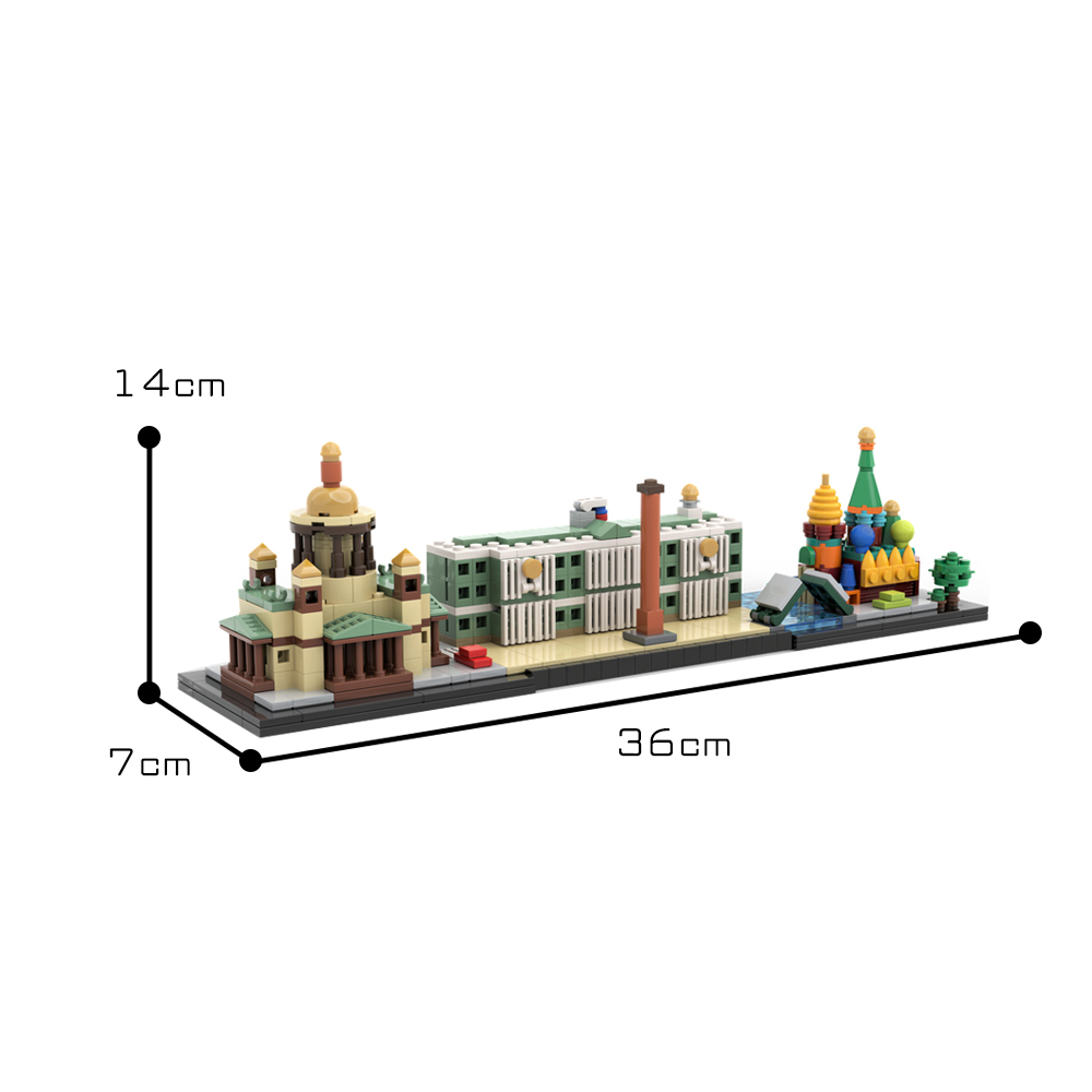 moc 42108 miniature skylines saint petersburg with 500 pieces 1 - LEPIN Germany