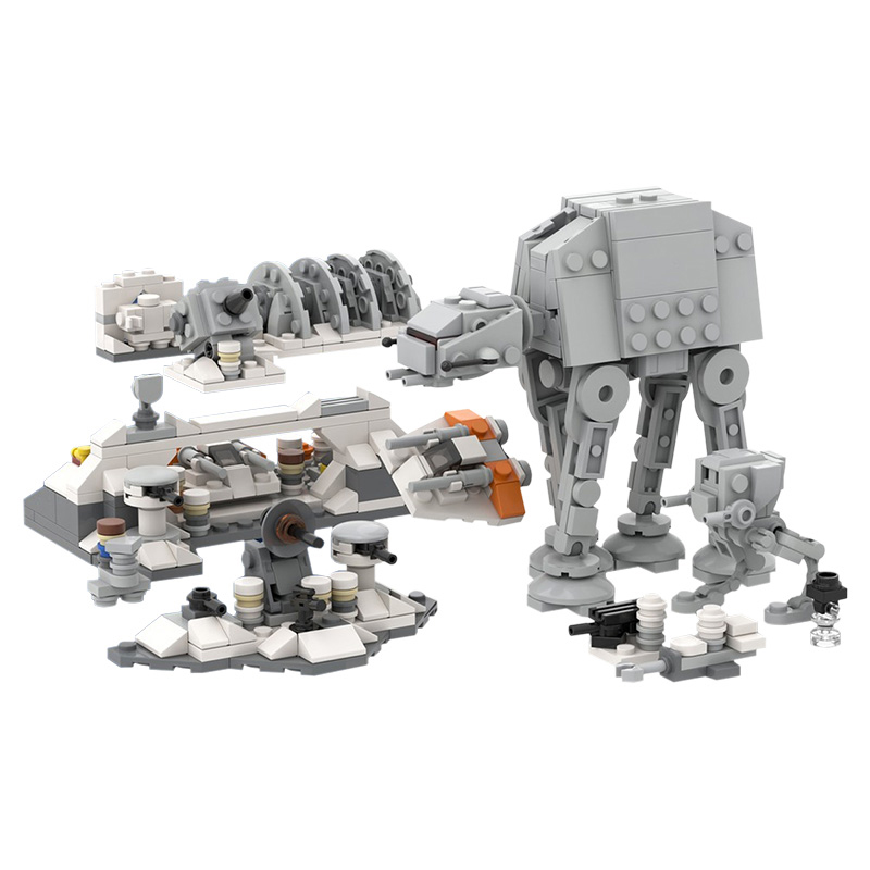 moc 44946 micro assault on hoth at at at st with 567 pieces - LEPIN Germany