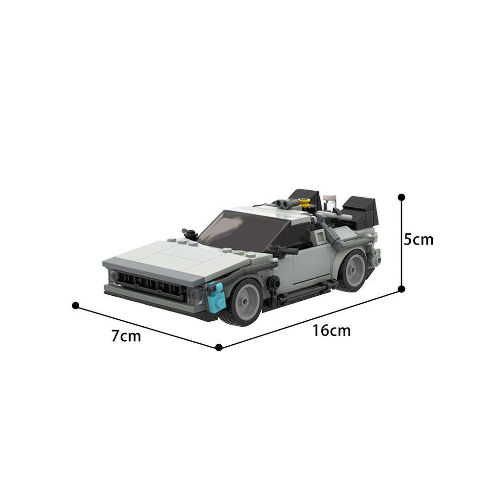 moc 58776 delorean time machine movie by legotuner33 moc factory 103939 - LEPIN Germany