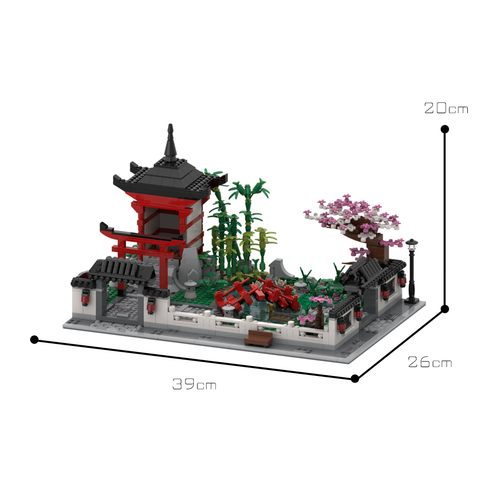 moc 63232 japanese garden with 1673 pieces 1 - LEPIN Germany