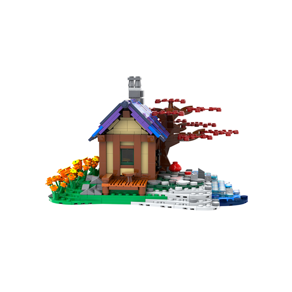 moc 66465 tiny house at the sea creator by brickgloria moc factory 230837 - LEPIN Germany