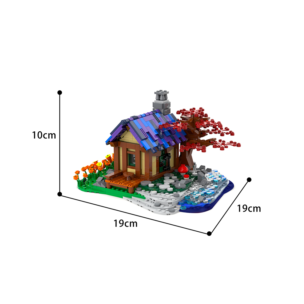 moc 66465 tiny house at the sea creator by brickgloria moc factory 230840 - LEPIN Germany
