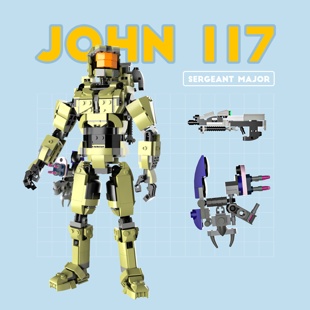 moc 81006 master chief john 117 with 785 pieces 1 - LEPIN Germany