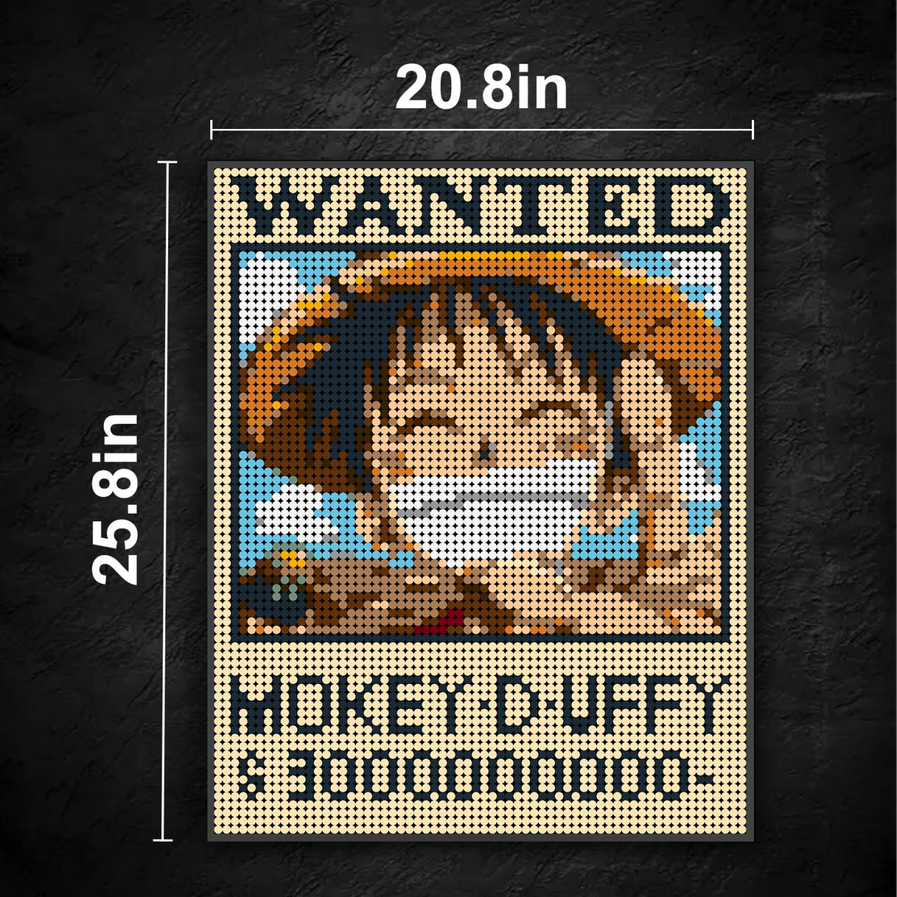 moc 90175 luffy wanted order pixel art movie moc factory 044838 - LEPIN Germany