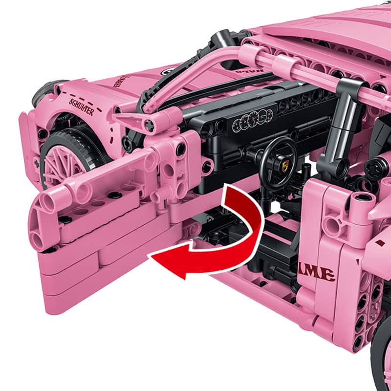 mork 023024 2 pink porsche gt super car 4513 - LEPIN Germany