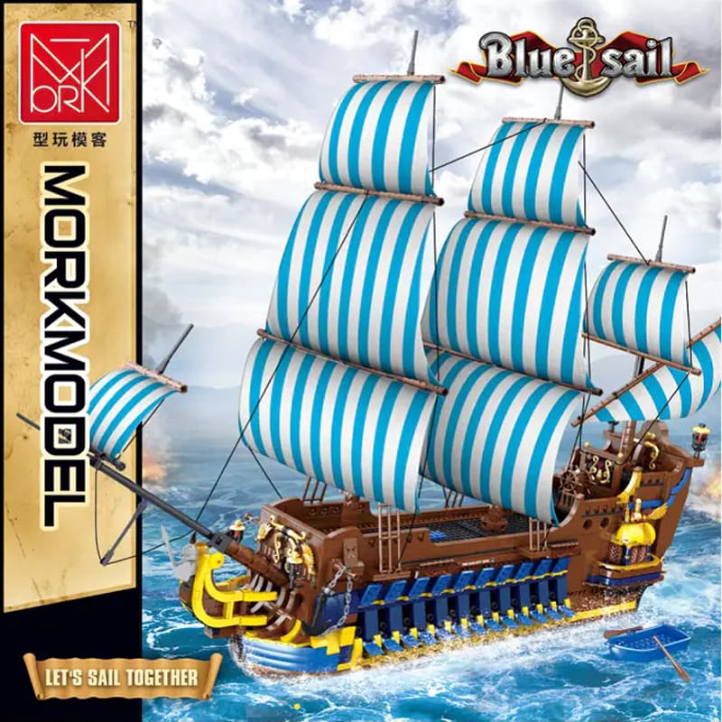mork 031011 blue sail pirate ship 2516 - LEPIN Germany