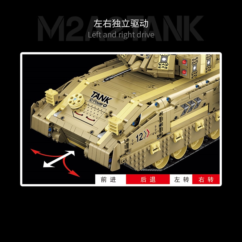 moyu my86001 m2a2 tank with rc 3046 - LEPIN Germany