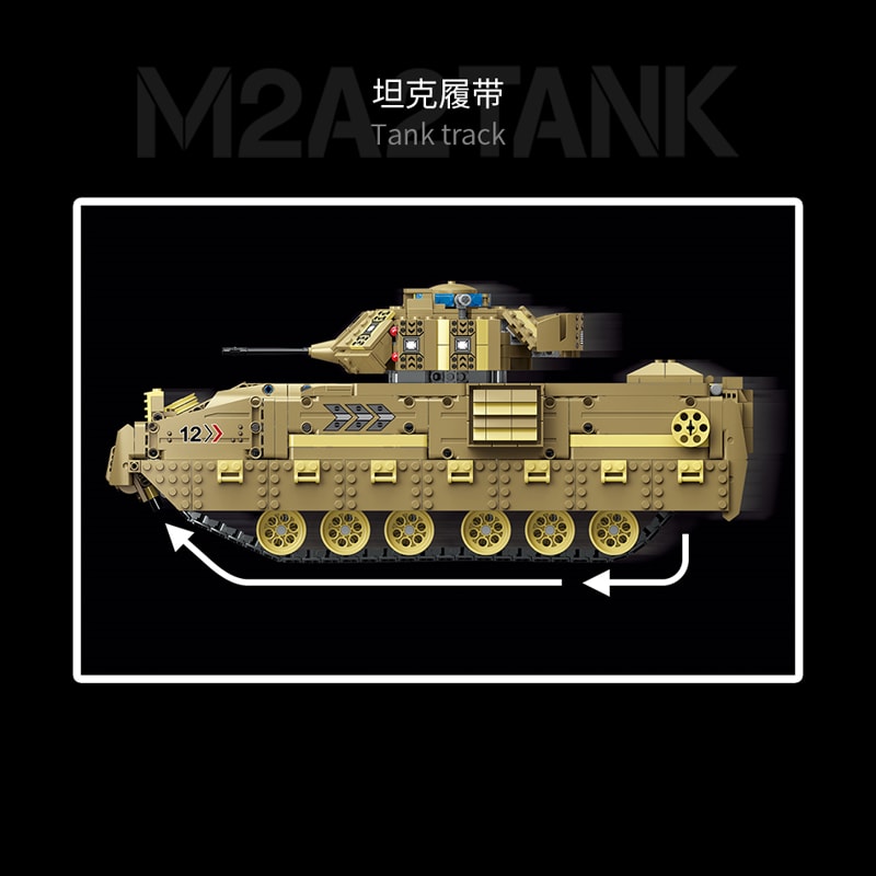 moyu my86001 m2a2 tank with rc 5234 - LEPIN Germany